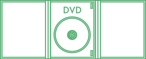 DVDデジトレイ（三つ折り）パック