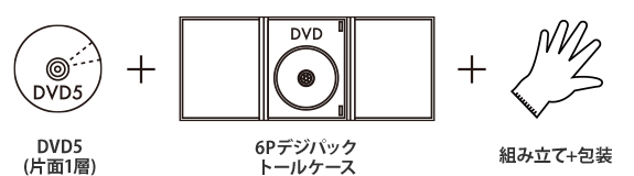 DVD5デジトレイ（二つ折り）パック