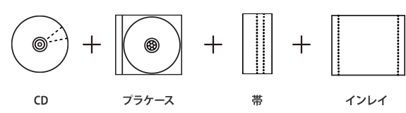 ジュエルケースセット　2Pブックレット